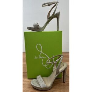 Sam Edelman Jade High Heels Women's Size 7.5 in Jute Glammesh NEW Bling Stiletto